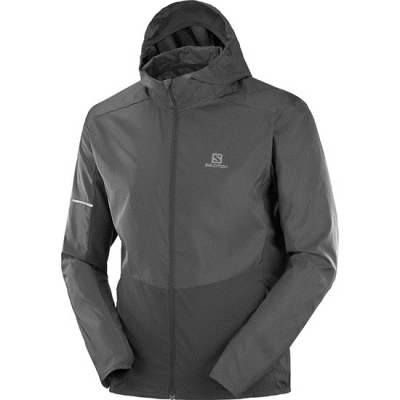 Black Salomon AGILE FZ M Men's Jackets | AE-035XEGJ