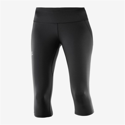 Black Salomon AGILE MID Women's Tights | AE-601UZYO