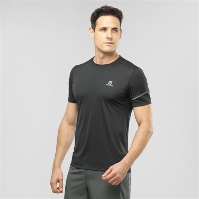 Black Salomon AGILE Men's Tops | AE-392EXSB