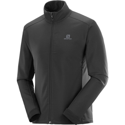 Black Salomon AGILE SOFTSHELL JKT M Men's Jackets | AE-028SGCJ