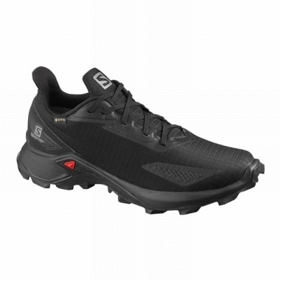 Black Salomon ALPHACROSS BLAST GTX W Women's Trail Running Shoes | AE-093FVMI