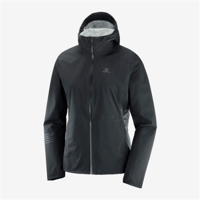 Black Salomon BONATTI WATERPROOF Women's Jackets | AE-129WRHU