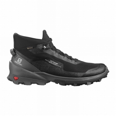 Black Salomon CROSS OVER CHUKKA GORE-TEX Men's Hiking Shoes | AE-237XHWJ