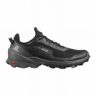 Black Salomon CROSS OVER GORE-TEX Men's Hiking Shoes | AE-041OZNK