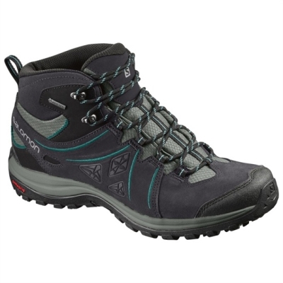 Black Salomon ELLIPSE 2 MID LTR GTX W Women's Hiking Shoes | AE-826OJRV