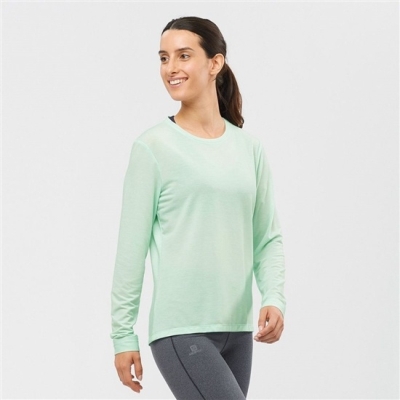 Black Salomon ESSENTIAL LONG SLEEVE Women's Midlayers | AE-317VNFA