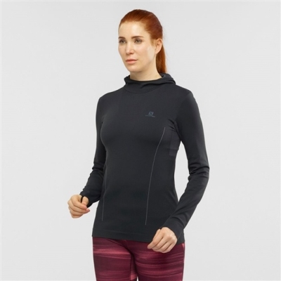 Black Salomon ESSENTIAL SEAMLESS Women's Midlayers | AE-250QBAX