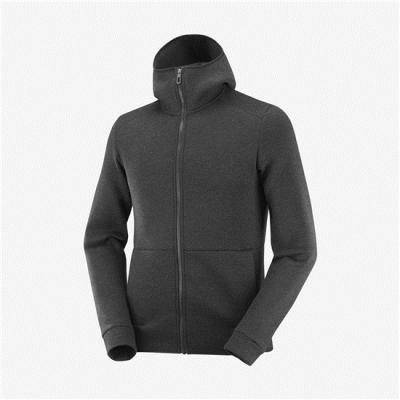 Black Salomon ESSENTIAL WARM Men's Midlayers | AE-493SPYN