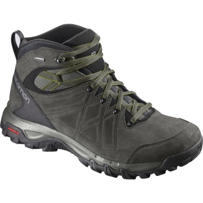 Black Salomon EVASION 2 MID LTR GTX Men's Hiking Shoes | AE-074AZRU