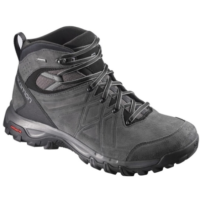 Black Salomon EVASION 2 MID LTR GTX Men's Hiking Shoes | AE-896RGAL