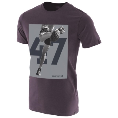 Black Salomon LEAP SS M Men's T Shirts | AE-239SIUN