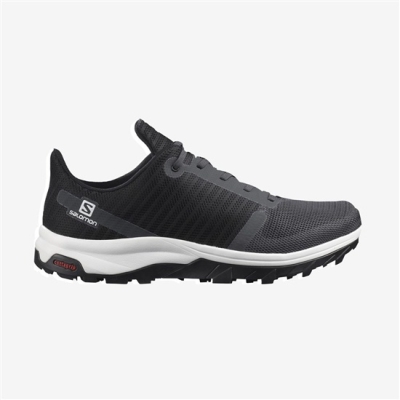 Black Salomon OUTBOUND PRISM Men's Hiking Shoes | AE-431SEHU