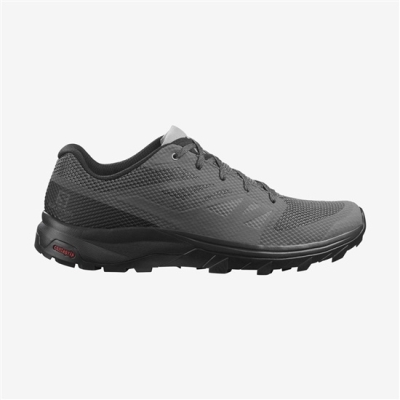 Black Salomon OUTLINE Men's Hiking Shoes | AE-548ZIPE