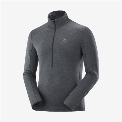 Black Salomon OUTLINE Men's Midlayers | AE-048TZRQ