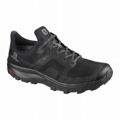 Black Salomon OUTLINE PRISM GORE-TEX Women's Hiking Shoes | AE-329RWVX