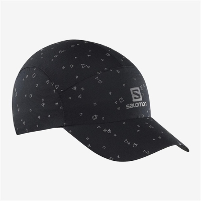 Black Salomon REFLECTIVE Men's Caps | AE-386TLFU