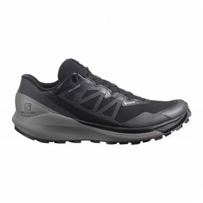 Black Salomon SENSE RIDE 4 GORE-TEX INVISIBLE FIT Men's Trail Running Shoes | AE-674WHMA