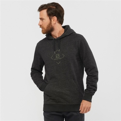 Black Salomon SHIFT HOODIE M Men's Midlayers | AE-953COKB