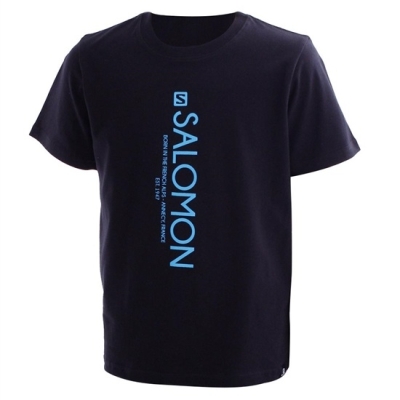 Black Salomon SIDE ALLEY SS B Kids' T Shirts | AE-981GBLO