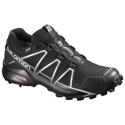 Black Salomon SPEEDCROSS 4 GTX Men's Trail Running Shoes | AE-093WRPT