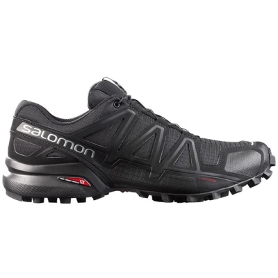 Black Salomon SPEEDCROSS 4 Men's Running Shoes | AE-673QPLS