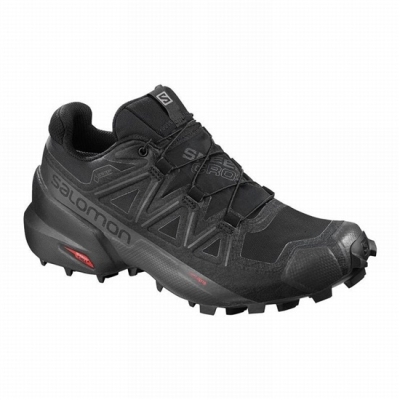 Black Salomon SPEEDCROSS 5 GORE-TEX Women's Trail Running Shoes | AE-542XZLA