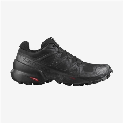 Black Salomon SPEEDCROSS 5 Women's Trail Running Shoes | AE-587SENO