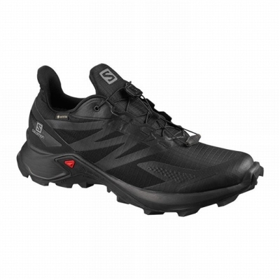 Black Salomon SUPERCROSS BLAST GTX Men's Trail Running Shoes | AE-382HPKD