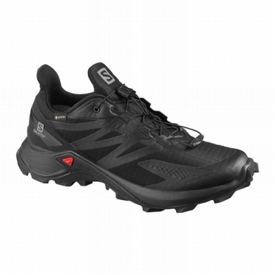 Black Salomon SUPERCROSS BLAST GTX W Women's Trail Running Shoes | AE-489GWKO