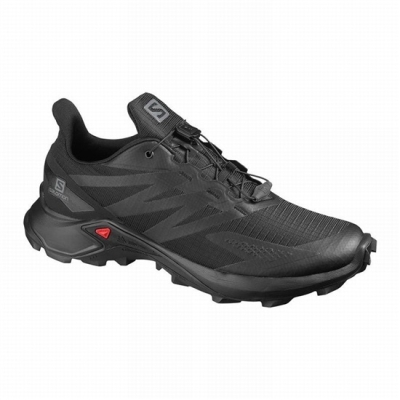 Black Salomon SUPERCROSS BLAST Men's Trail Running Shoes | AE-924EILR