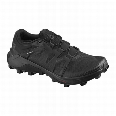 Black Salomon WILDCROSS GTX Women's Trail Running Shoes | AE-126OLNS