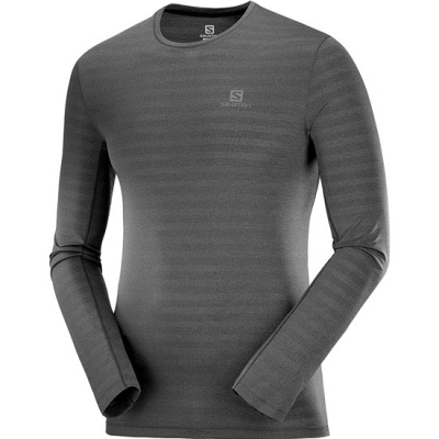 Black Salomon XA LS M Men's T Shirts | AE-945KRNQ