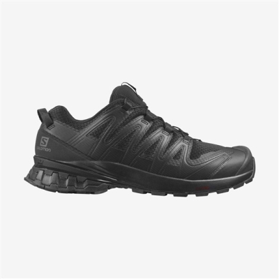 Black Salomon XA PRO 3D V8 WIDE Men's Trail Running Shoes | AE-842TIDH