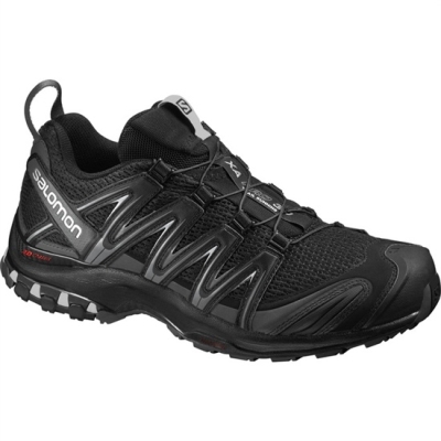 Black Salomon XA PRO 3D WIDE Men's Trail Running Shoes | AE-945VNMB