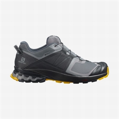 Black Salomon XA WILD GORE-TEX Men's Trail Running Shoes | AE-321FOXQ