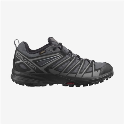 Black Salomon X CREST GORE-TEX Men's Hiking Shoes | AE-523ZKAR