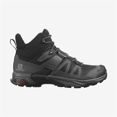 Black Salomon X ULTRA 4 MID GORE-TEX Men's Hiking Boots | AE-513VLFT