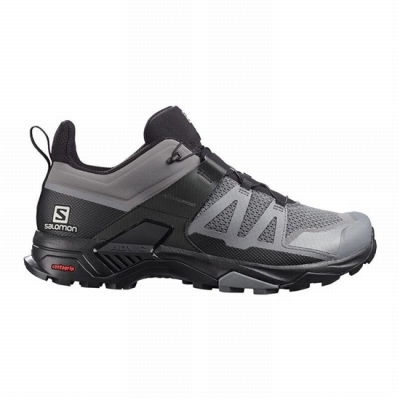 Black Salomon X ULTRA 4 Men's Hiking Shoes | AE-193CWFL