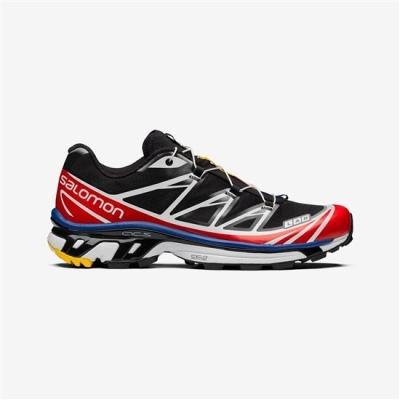 Black / White / Red Salomon XT-6 RACING Men's Sneakers | AE-450LSOV