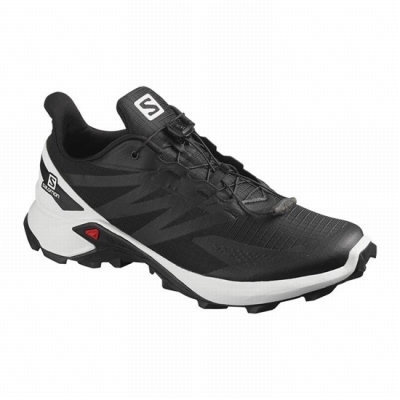 Black / White Salomon SUPERCROSS BLAST Men's Trail Running Shoes | AE-079EXYF