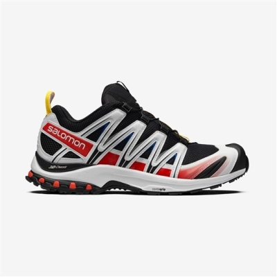 Black / White Salomon XA PRO 3D RACING BK/W Men's Trail Running Shoes | AE-920DJQI