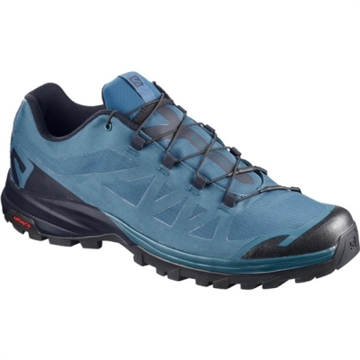 Blue / Black Salomon OUTPATH Men's Hiking Shoes | AE-251YQHR