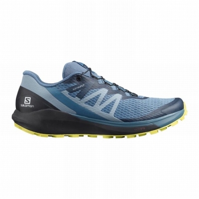 Blue / Black Salomon SENSE RIDE 4 Men's Running Shoes | AE-894ZHUV