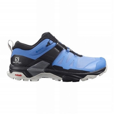 Blue / Black Salomon X ULTRA 4 GORE-TEX Women's Hiking Shoes | AE-710PCYF