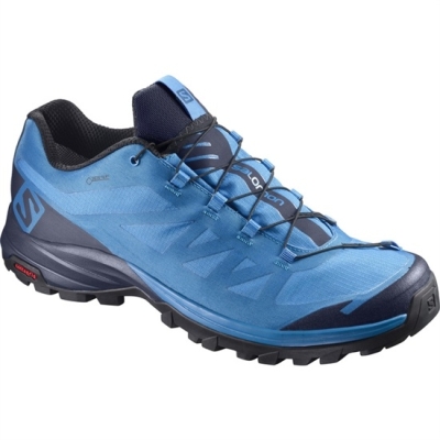 Blue / Navy Salomon OUTPATH GTX Men's Hiking Shoes | AE-678TGLX