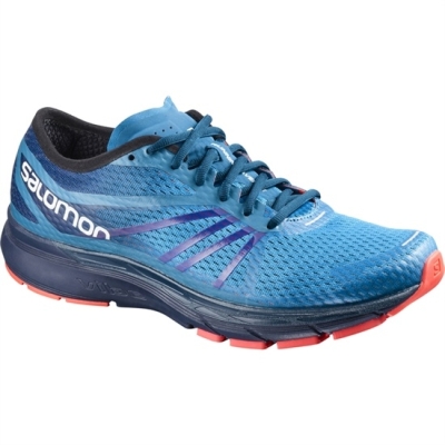 Blue / Navy Salomon SONIC RA PRO Men's Running Shoes | AE-804RCWK