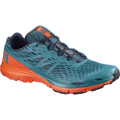 Blue / Orange Salomon XA AMPHIB Men's Running Shoes | AE-457GSAX