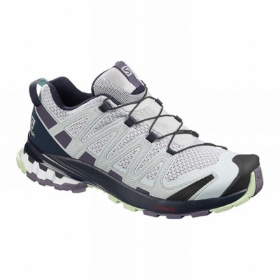 Blue / Purple Salomon XA PRO 3D V8 Women's Trail Running Shoes | AE-721VTHA