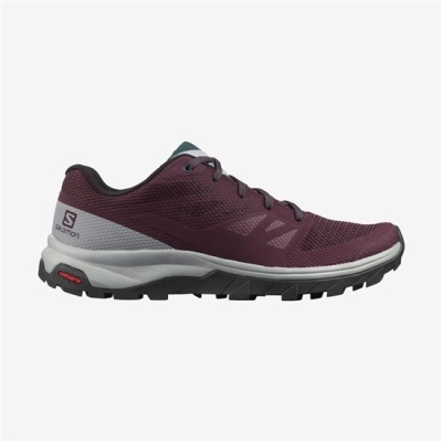 Burgundy Salomon OUTLINE Women's Hiking Shoes | AE-794HXWY