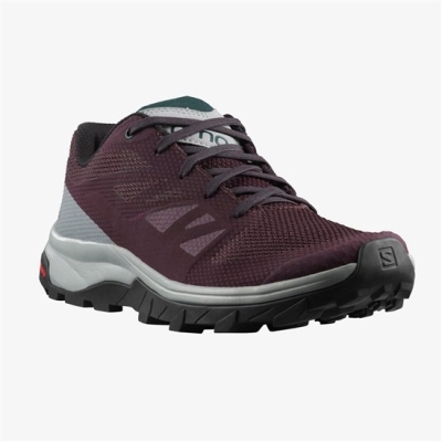 Burgundy Salomon OUTLINE Women's Trail Running Shoes | AE-287FRZN